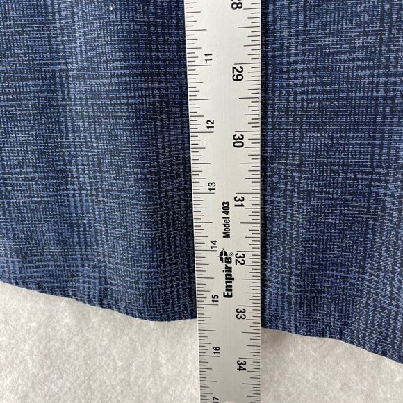 Michael Kors Button Up Shirt Mens 20 34/35 Blue Airsoft Stretch Long Sleeve - Picture 3 of 11